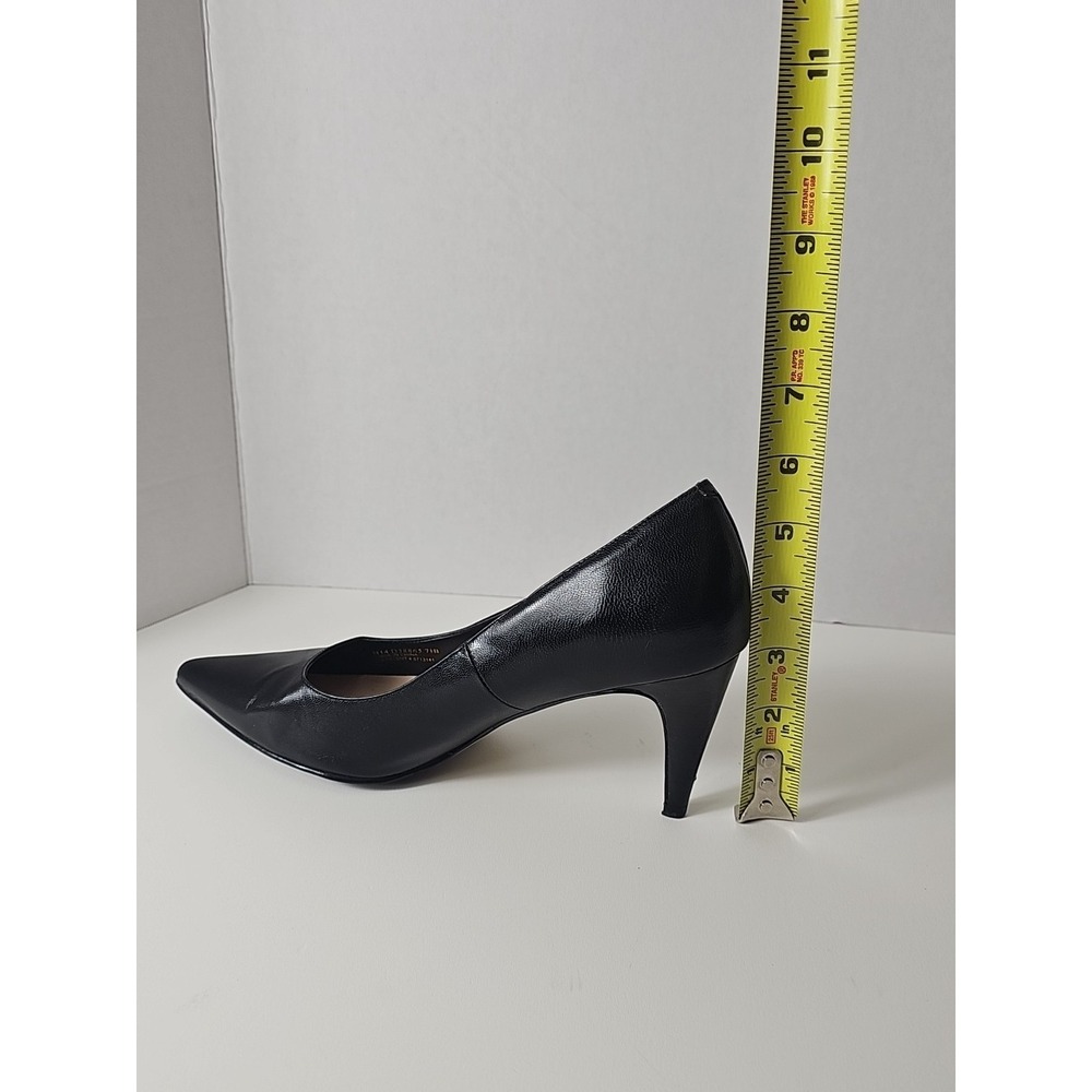 COLE HAAN Black Leather Pointed Toe High Heels  Shoes Women's Size 7.5B‎ - Picture 13 of 15